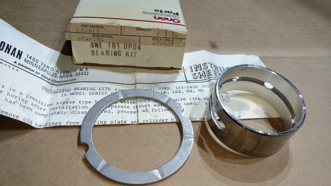 Onan 101-0804-10 Crankshaft Bearing Kit .010 